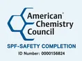 American Chemistry Council SPF health and safety training badge